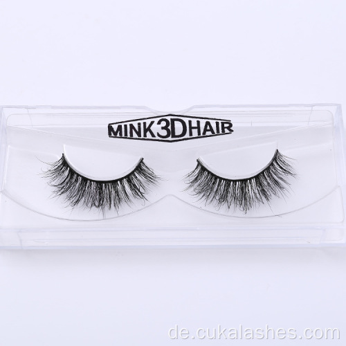 Premium Mink Wimpern klassische natürliche echte Nerz -Wimpern